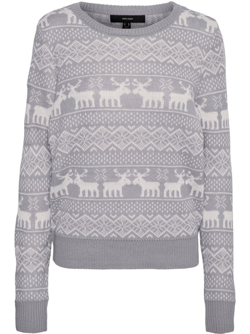 Pull en maille Vero Moda Gris - Kiabi
