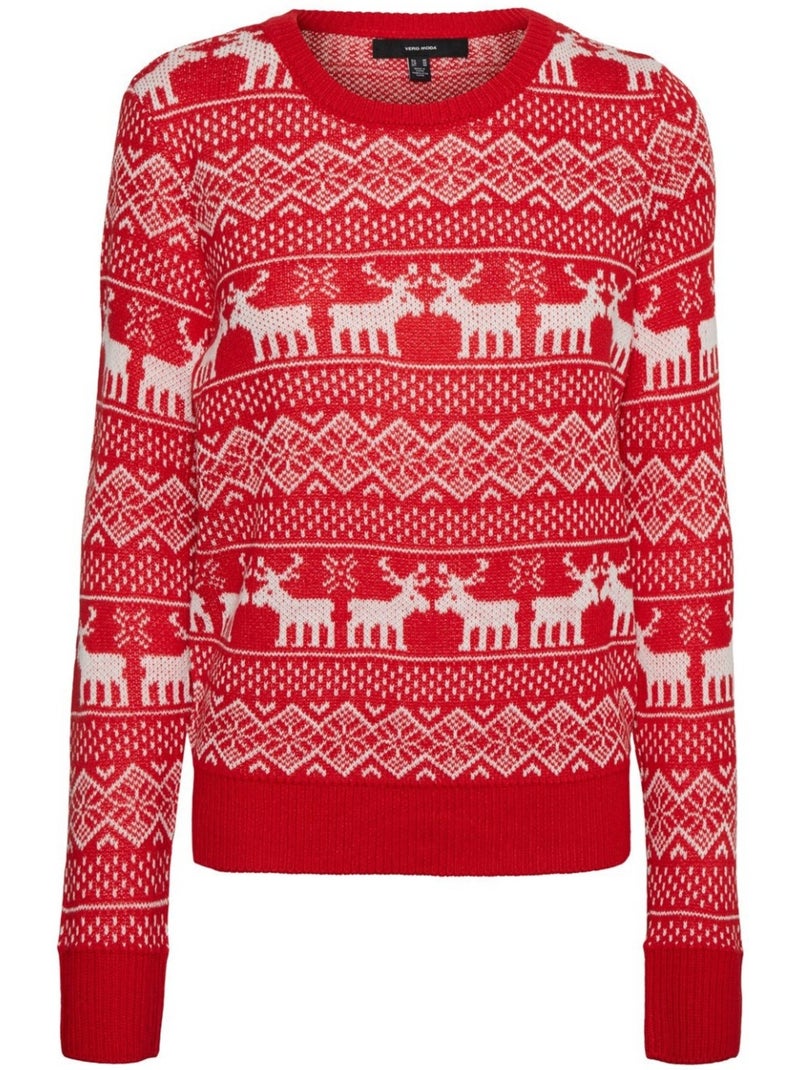 Pull en maille Vero Moda Rouge - Kiabi