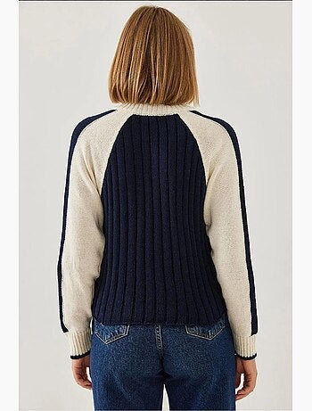 Pull en maille zippée lucci