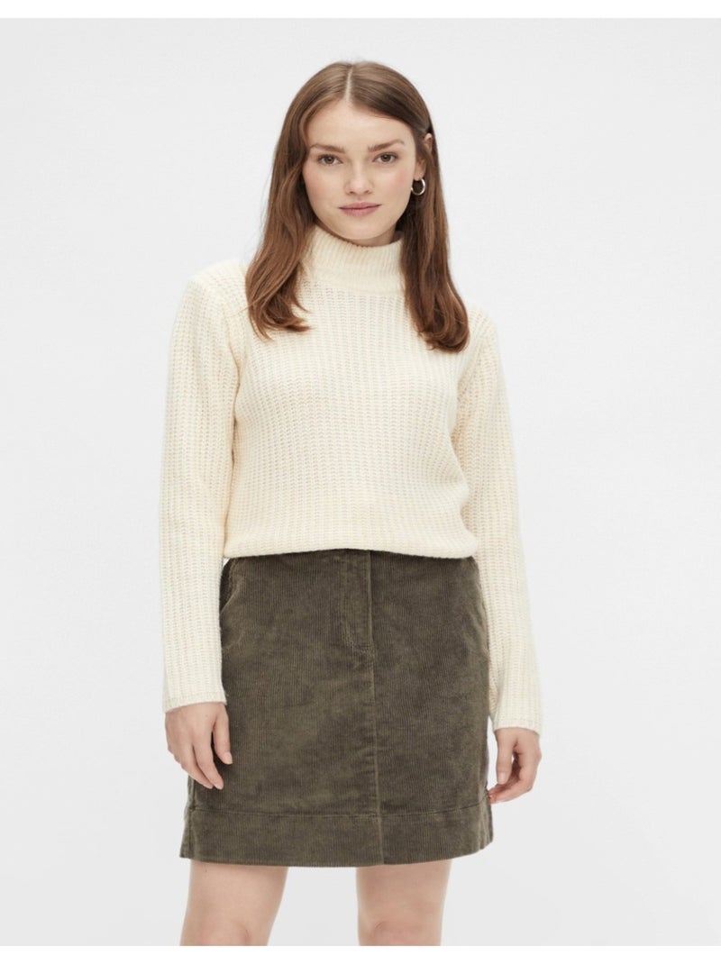 Pull en mailles Pieces Blanc - Kiabi