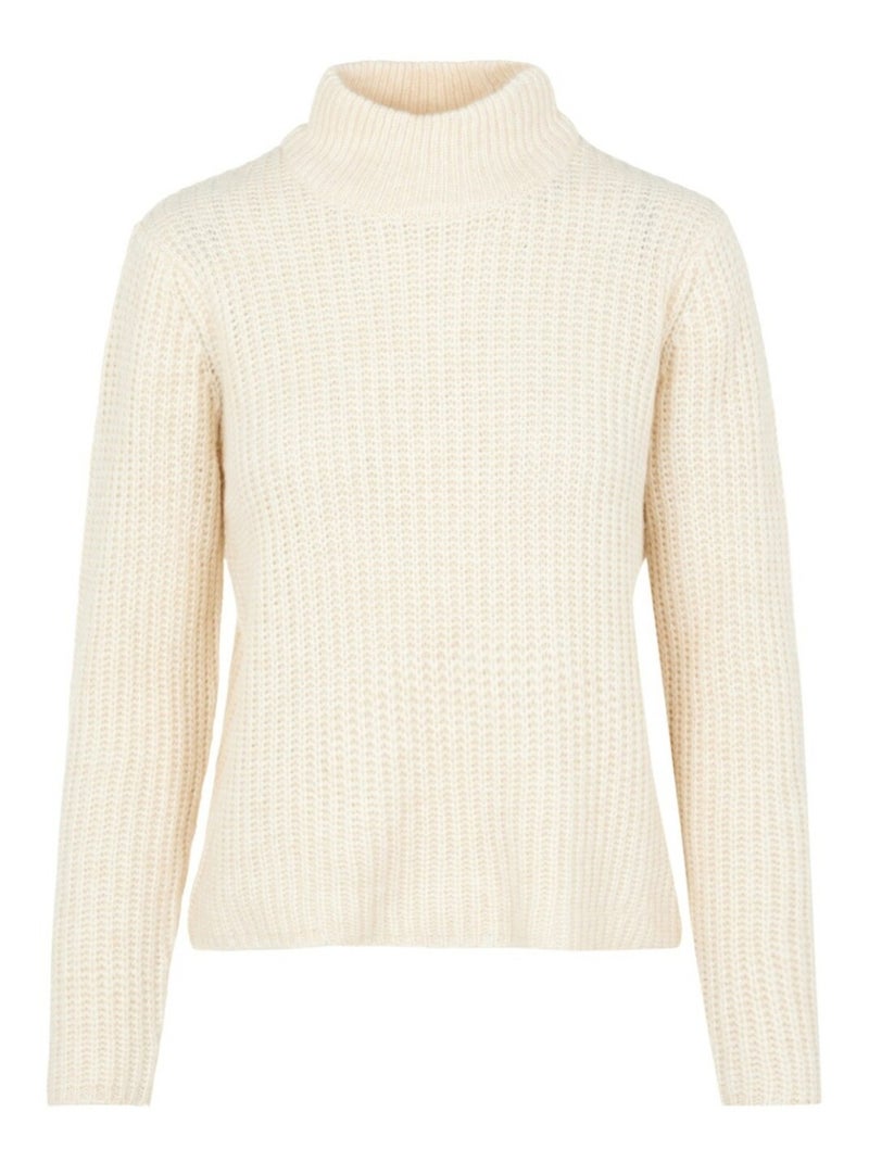Pull en mailles Pieces Blanc - Kiabi