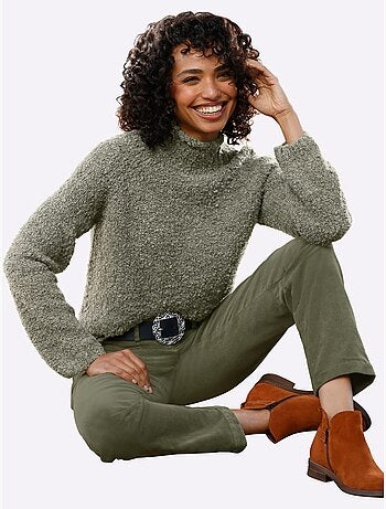 Pull en tricot 15% laine - taille standard - helline