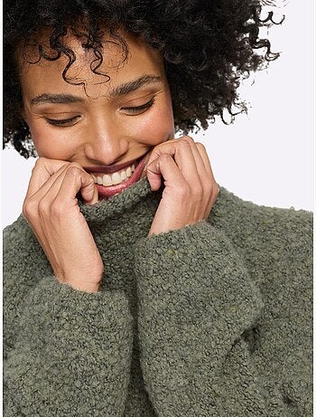 Pull en tricot 15% laine - taille standard - helline