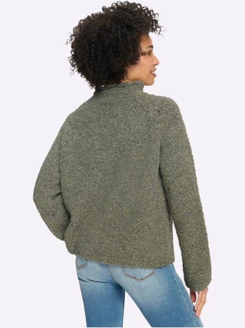 Pull en tricot 15% laine - taille standard - helline - Kiabi Pull en tricot 15% laine - taille standard - helline - Kiabi