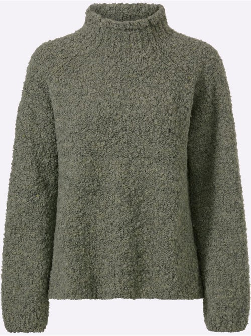 Pull en tricot 15% laine - taille standard - helline - Kiabi Pull en tricot 15% laine - taille standard - helline - Kiabi