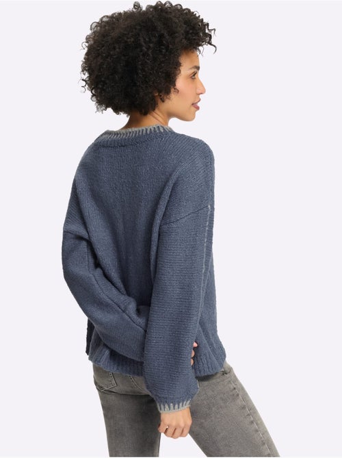 Pull en tricot 18% laine - taille standard - helline - Kiabi Pull en tricot 18% laine - taille standard - helline - Kiabi