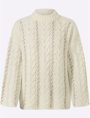 Pull en tricot 18% laine - taille standard - helline