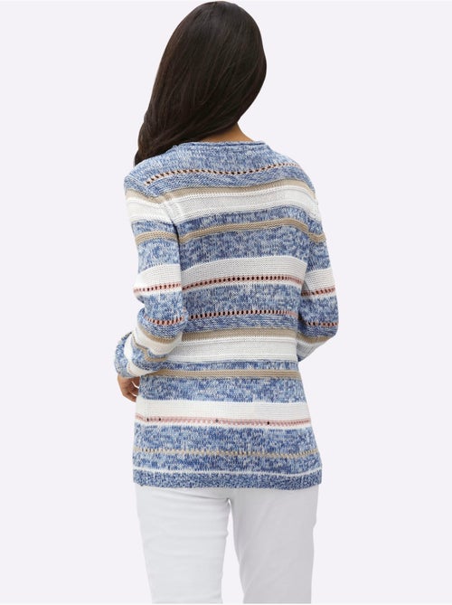 Pull en tricot 54% coton - taille standard - witt - Kiabi Pull en tricot 54% coton - taille standard - witt - Kiabi