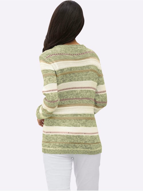 Pull en tricot 54% coton - taille standard - witt - Kiabi Pull en tricot 54% coton - taille standard - witt - Kiabi