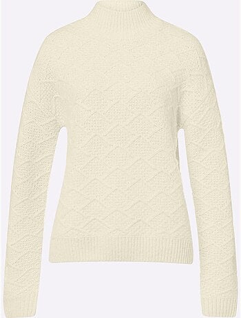 Pull En Tricot 6% Laine - Taille Standard - Helline