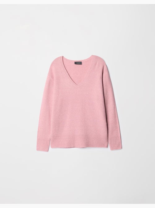 Pull en tricot à col en V - Kiabi