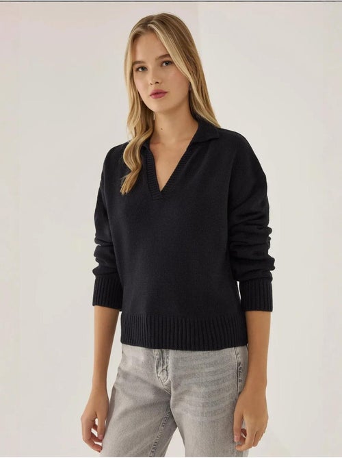 Pull en tricot à col polo - Kiabi Pull en tricot à col polo - Kiabi