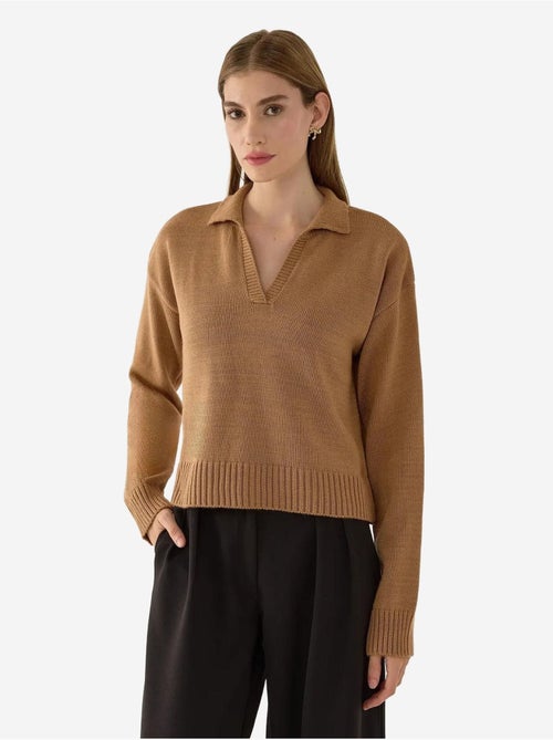 Pull en tricot à col polo - Kiabi Pull en tricot à col polo - Kiabi