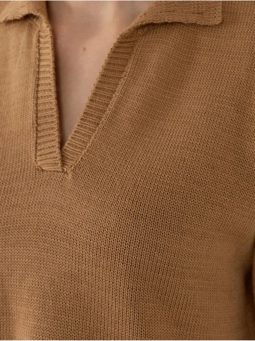 Pull en tricot à col polo - Kiabi Pull en tricot à col polo - Kiabi