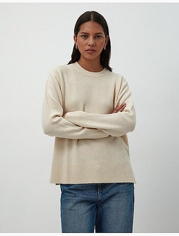 Pull en tricot à col rond