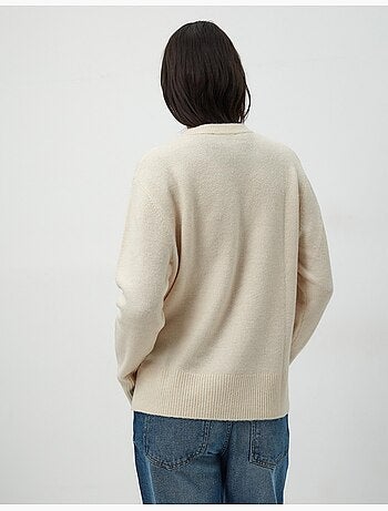 Pull en tricot à col rond