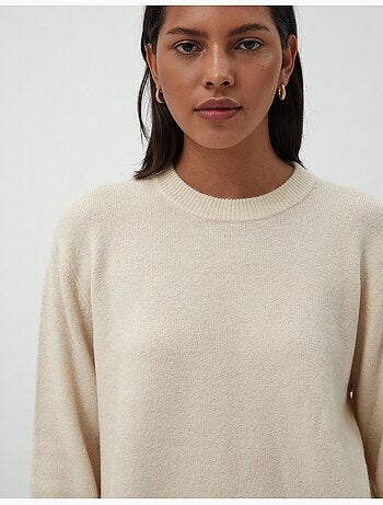 Pull en tricot à col rond