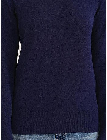 Pull en tricot à col rond et coupe slim mixray