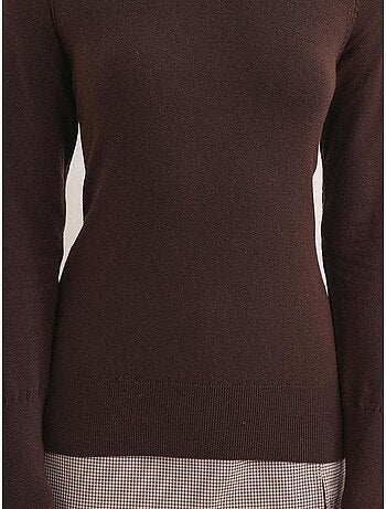 Pull en tricot à col rond et coupe slim mixray
