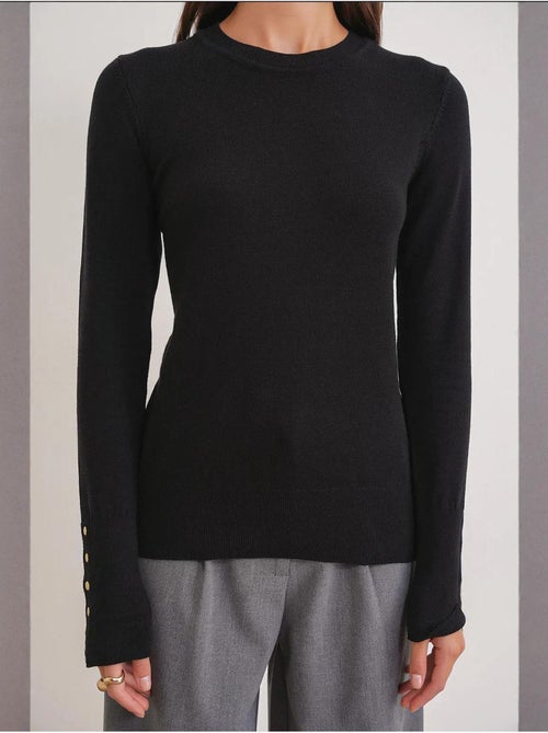Pull en tricot à col rond et coupe slim mixray - Kiabi Pull en tricot à col rond et coupe slim mixray - Kiabi
