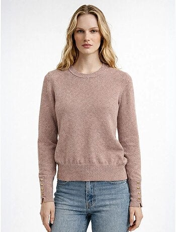 Pull en tricot à col rond et coupe slim mixray