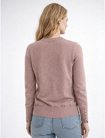 Pull en tricot à col rond et coupe slim mixray