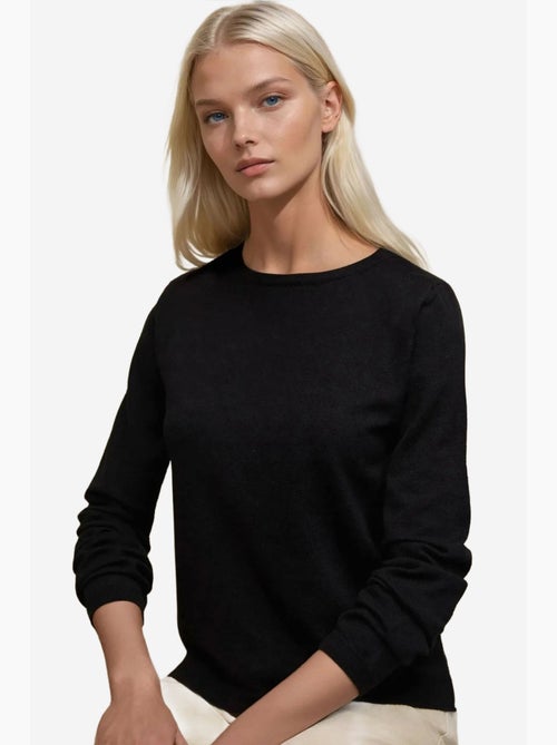 Pull en tricot à col rond hiccup - Kiabi Pull en tricot à col rond hiccup - Kiabi