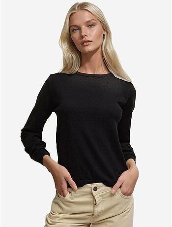 Pull en tricot à col rond