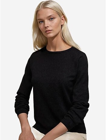 Pull en tricot à col rond