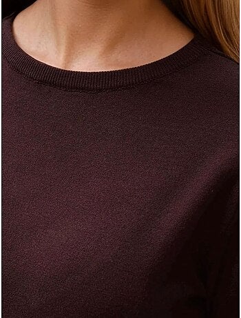 Pull en tricot à col rond