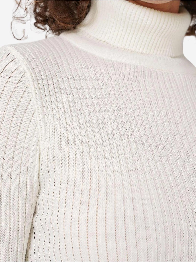 Pull en tricot à col roulé bdart Blanc - Kiabi