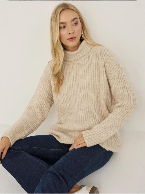 Pull en tricot à col roulé - Kiabi Pull en tricot à col roulé - Kiabi