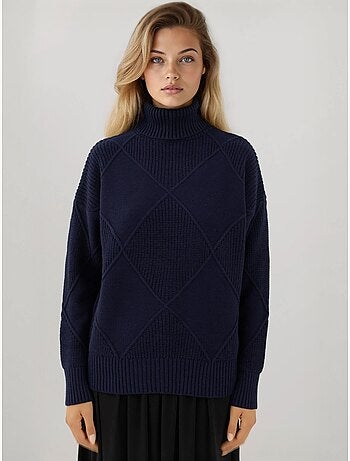 Pull en tricot à col roulé