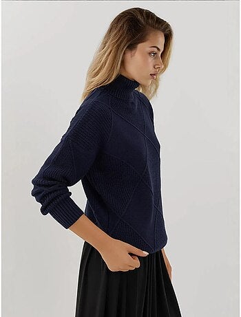 Pull en tricot à col roulé