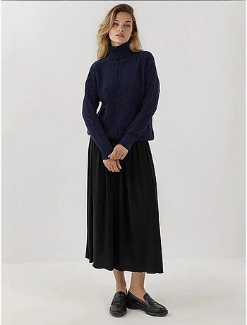 Pull en tricot à col roulé