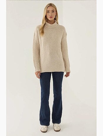 Pull en tricot à col roulé hiccup