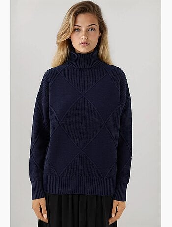 Pull en tricot à col roulé hiccup