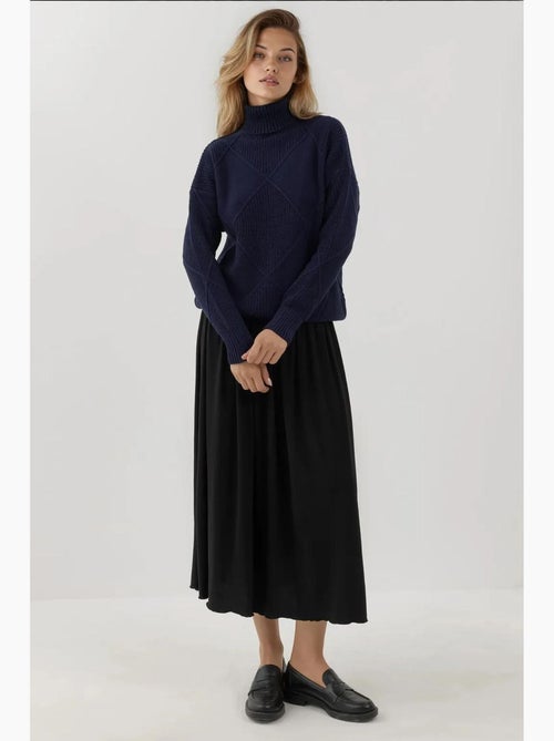 Pull en tricot à col roulé hiccup - Kiabi
