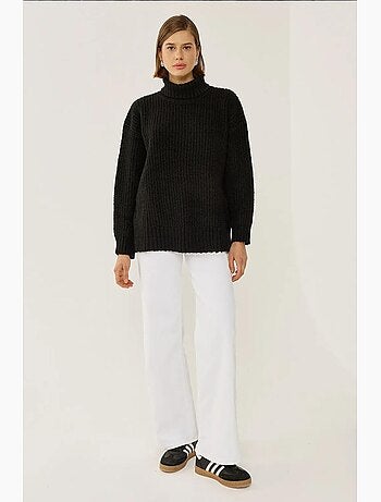Pull en tricot à col roulé hiccup