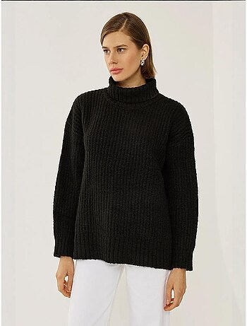 Pull en tricot à col roulé