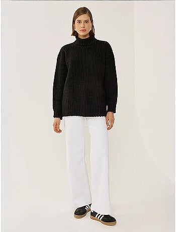 Pull en tricot à col roulé