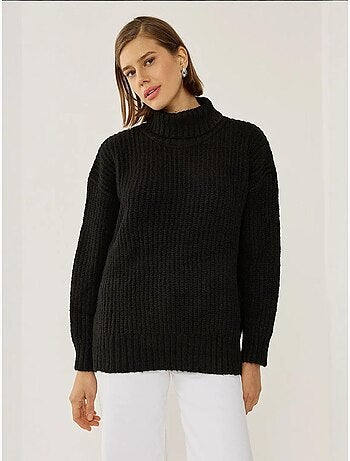 Pull en tricot à col roulé