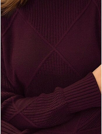 Pull en tricot à col roulé