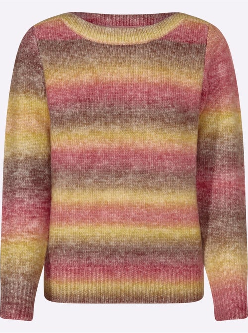 Pull en tricot à col U et manches longues en grosses mailles - Taille standard - Witt - Kiabi Pull en tricot à col U et manches longues en grosses mailles - Taille standard - Witt - Kiabi