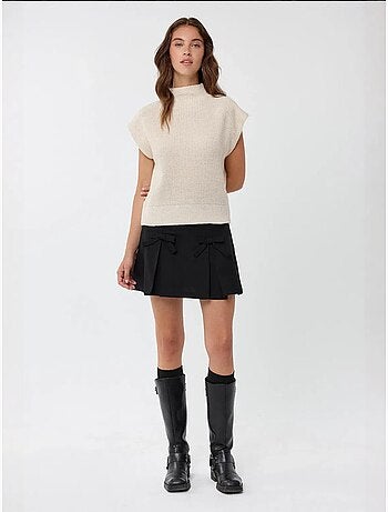 Pull en tricot à demi-col roulé
