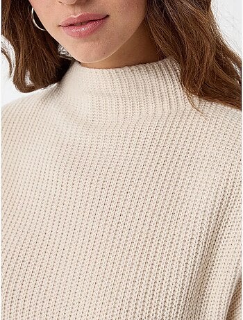 Pull en tricot à demi-col roulé