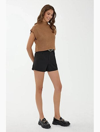 Pull en tricot à demi-col roulé hiccup
