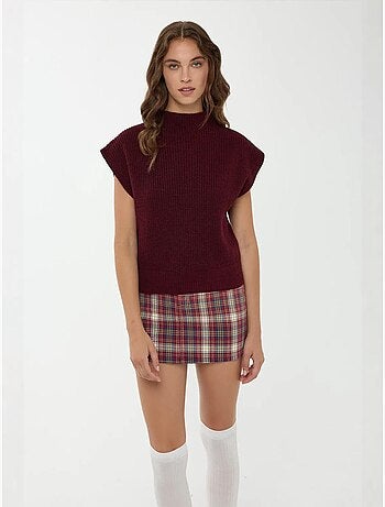 Pull en tricot à demi-col roulé
