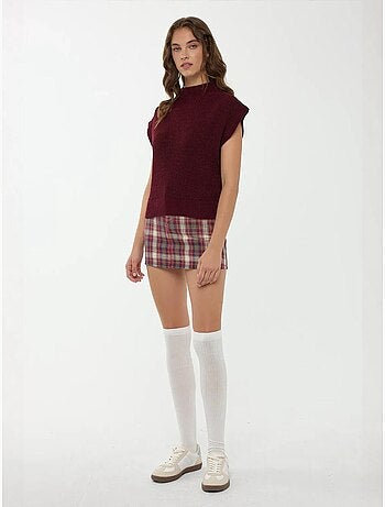 Pull en tricot à demi-col roulé