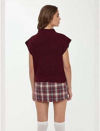 Pull en tricot à demi-col roulé